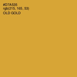 #D7A535 - Old Gold Color Image